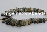 CTD1665 Top drilled 8*25mm - 15*50mm sticks agate gemstone beads