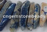 CTD1666 Top drilled 8*25mm - 15*50mm sticks agate gemstone beads