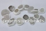 CTD1675 Top drilled 25*30mm - 35*45mm freeform agate gemstone beads