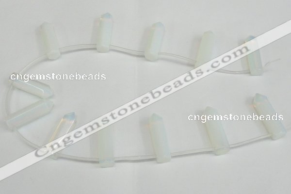 CTD1800 Top drilled 10*30mm - 10*32mm sticks opal beads wholesale