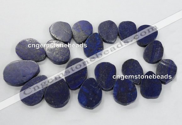 CTD1922 Top drilled 25*35mm - 40*50mm freeform lapis lazuli beads