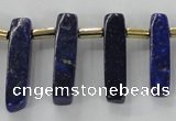 CTD1923 Top drilled 6*20mm - 8*45mm sticks lapis lazuli beads