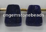 CTD1925 Top drilled 20*25mm - 22*28mm trapezoid lapis lazuli beads