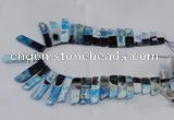 CTD1988 Top drilled 10*25mm - 12*50mm sticks agate gemstone beads