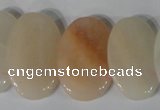 CTD21 Top drilled 20*30mm oval pink aventurine beads wholesale