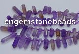 CTD2110 Top drilled 10*25mm - 12*45mm sticks ametrine beads