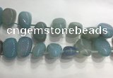 CTD2126 Top drilled 15*25mm - 18*25mm freeform agate beads