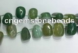 CTD2128 Top drilled 15*25mm - 18*25mm freeform agate beads