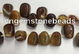 CTD2131 Top drilled 15*25mm - 18*25mm freeform agate beads