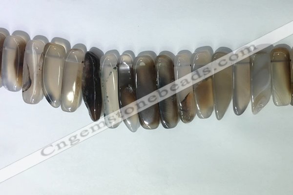 CTD2160 Top drilled 8*20mm - 10*40mm sticks agate gemstone beads