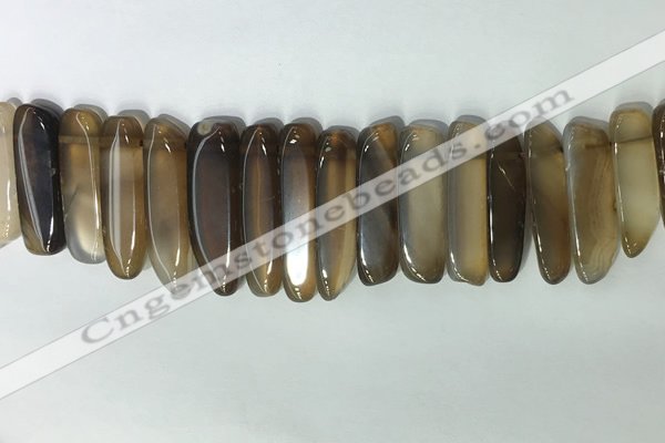 CTD2161 Top drilled 8*20mm - 10*40mm sticks agate gemstone beads