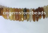 CTD2162 Top drilled 8*20mm - 10*40mm sticks agate gemstone beads