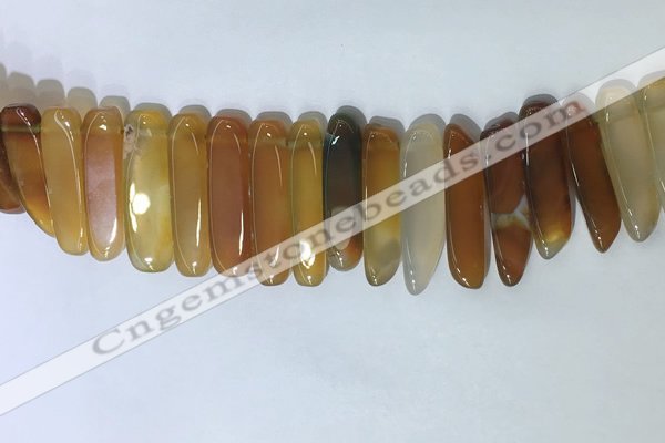 CTD2162 Top drilled 8*20mm - 10*40mm sticks agate gemstone beads