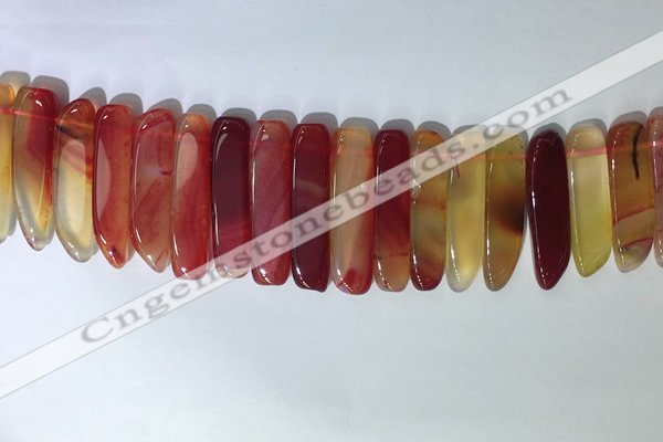 CTD2166 Top drilled 8*20mm - 10*40mm sticks agate gemstone beads