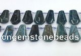 CTD2276 Top drilled 16*28mm - 20*30mm faceted freeform apatite beads