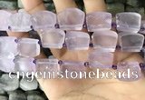 CTD2281 Top drilled 15*20mm - 17*23mm freeform amethyst beads