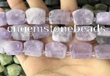 CTD2282 Top drilled 15*20mm - 17*23mm freeform lavender amethyst beads