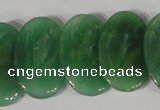 CTD23 Top drilled 20*30mm oval green aventurine beads wholesale