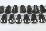 CTD2353 Top drilled 16*18mm - 20*30mm faceted freeform labradorite beads
