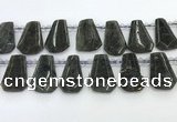 CTD2353 Top drilled 16*18mm - 20*30mm faceted freeform labradorite beads