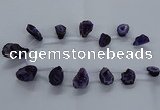 CTD2502 Top drilled 15*20mm - 25*35mm freeform druzy agate beads