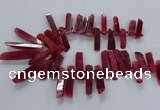 CTD2535 Top drilled 8*30mm - 11*50mm sticks agate gemstone beads