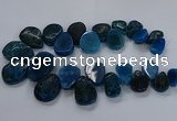 CTD2552 Top drilled 18*25mm - 30*40mm freeform agate gemstone beads