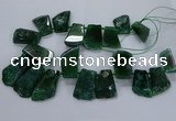 CTD2560 Top drilled 20*35mm - 30*45mm freeform agate gemstone beads