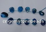 CTD2568 15.5 inches 18*25mm - 30*40mm freeform agate beads