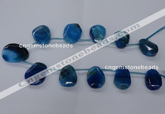 CTD2568 15.5 inches 18*25mm - 30*40mm freeform agate beads