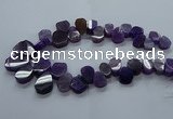 CTD2602 Top drilled 13*18mm - 23*33mm freeform agate beads