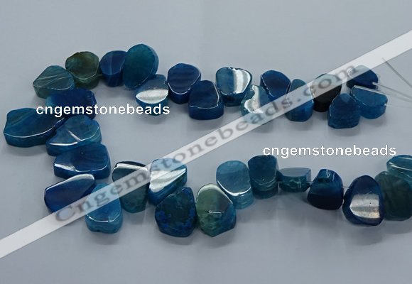 CTD2604 Top drilled 13*18mm - 23*33mm freeform agate beads