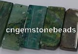 CTD2695 Top drilled 16*22mm - 16*55mm rectangle agate beads