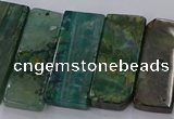 CTD2695 Top drilled 16*22mm - 16*55mm rectangle agate beads