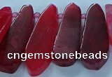 CTD2702 15.5 inches 10*25mm - 18*50mm freeform agate beads