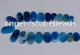 CTD2747 Top drilled 18*25mm - 22*40mm freeform agate beads