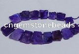 CTD2755 Top drilled 25*30mm - 35*45mm freeform agate beads