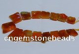 CTD2756 Top drilled 25*30mm - 35*45mm freeform agate beads