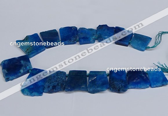 CTD2758 Top drilled 25*30mm - 35*45mm freeform agate beads