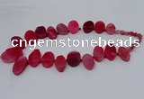 CTD2783 Top drilled 15*25mm - 25*40mm oval agate gemstone beads