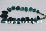 CTD2785 Top drilled 15*25mm - 25*40mm oval agate gemstone beads