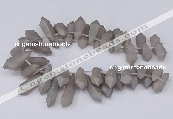 CTD2851 Top drilled 10*20mm - 15*50mm sticks plated quartz beads