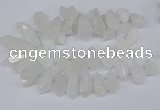 CTD2859 Top drilled 15*20mm - 22*50mm sticks quartz beads