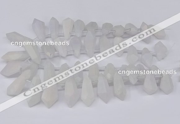 CTD2860 Top drilled 15*20mm - 22*50mm sticks plated quartz beads