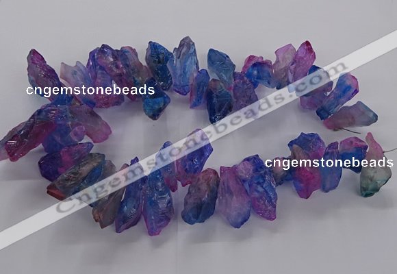 CTD2889 Top drilled 12*28mm - 16*45mm sticks quartz beads