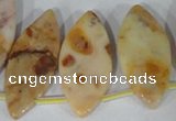 CTD30 Top drilled 15*30mm – 18*37mm marquise Morocco agate beads