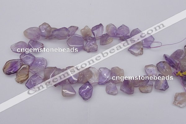 CTD303 Top drilled 15*20mm - 20*25mm freeform ametrine gemstone beads