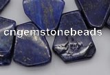 CTD308 Top drilled 15*20mm - 20*25mm freeform lapis lazuli beads