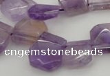 CTD316 Top drilled 15*18mm - 18*20mm faceted freeform ametrine beads