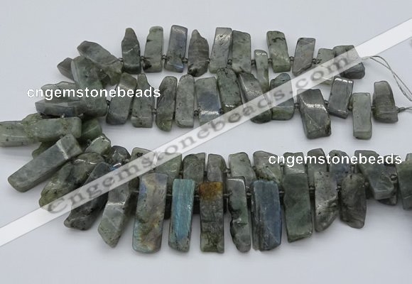 CTD331 Top drilled 10*20mm - 12*35mm sticks labradorite beads